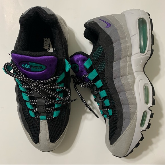 Nike Other - Nike Air Max 95 Grape Purple Grey Black Teal Mens Size 7 609048-030 Rare